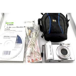 Canon PowerShot A630 8MP Digital Camera Silver 4x Zoom Tilt Screen Mint